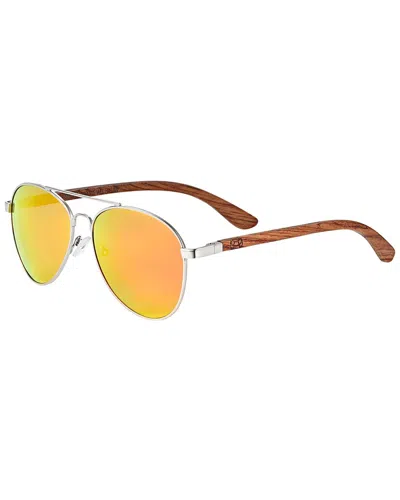Earth Wood Unisex Sayulita 61mm Polarized Sunglasses In Yellow