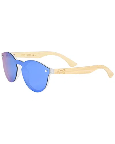 Earth Wood Unisex Tulum 52mm Polarized Sunglasses In Gold