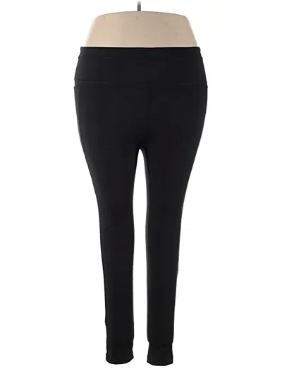 Pre-owned Earth Yoga Active Pants In Black