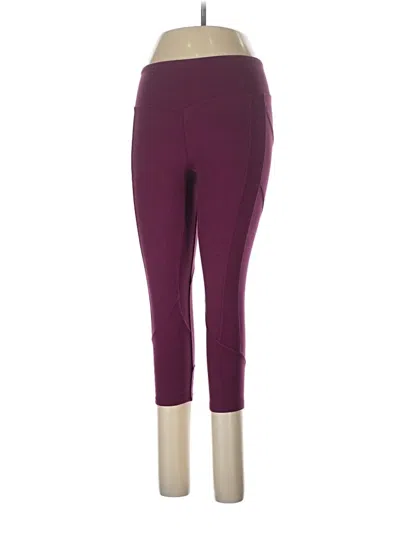 Pre-owned Earth Yoga Active Pants In Purple