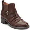 Earth Women's Zane Ruched Block Heel Booties In Brown