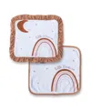 Earth Baby Outfitters Baby Boys And Girls 2-pack Luxe Security Blanket Set