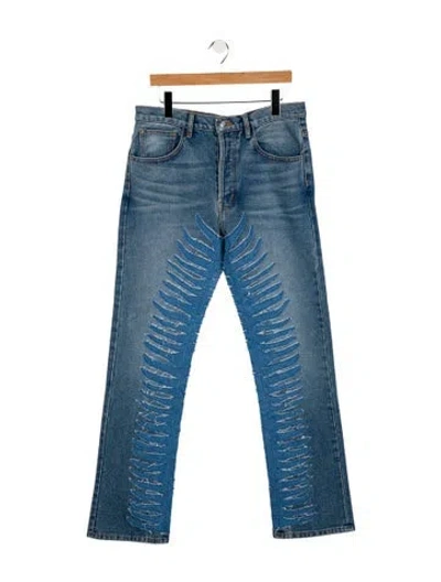 Pre-owned Earthling Vip Bootcut Jeans W/ Tags In Blue