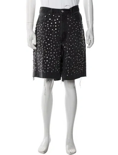 Pre-owned Earthling Vip Denim Shorts W/ Tags In Black