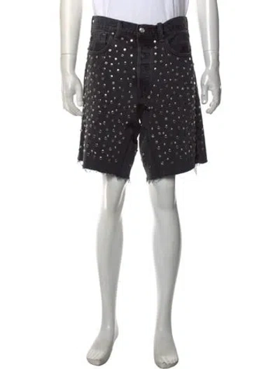 Pre-owned Earthling Vip Denim Shorts W/ Tags In Black
