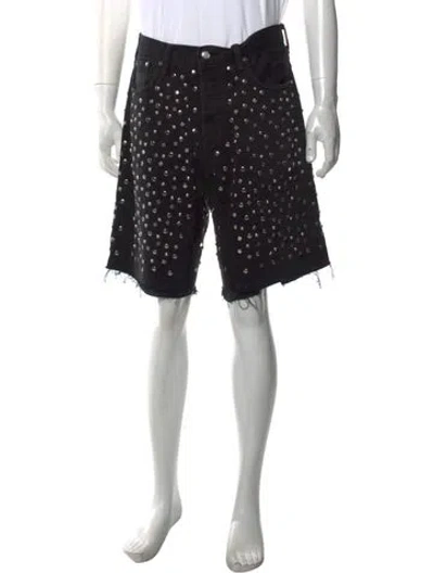 Pre-owned Earthling Vip Denim Shorts W/ Tags In Black