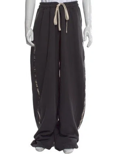 Pre-owned Earthling Vip Graphic Print Joggers In Gray
