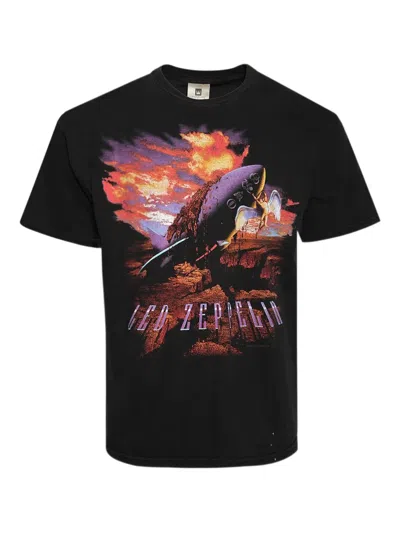 Earthling Vip Graphic-print T-shirt In Black