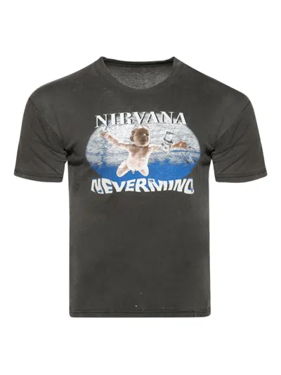 Earthling Vip Graphic-print T-shirt In Grey