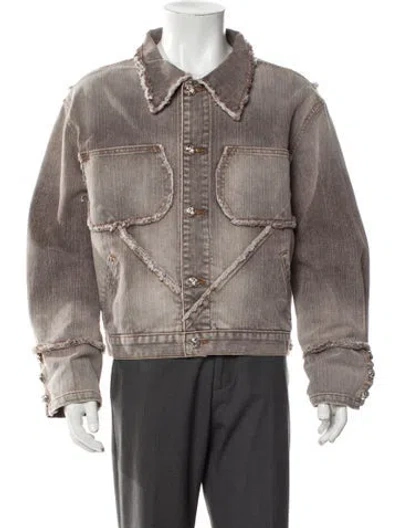 Pre-owned Earthling Vip Moto Jacket In Neutral