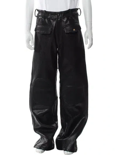 Pre-owned Earthling Vip Moto Pants In Black