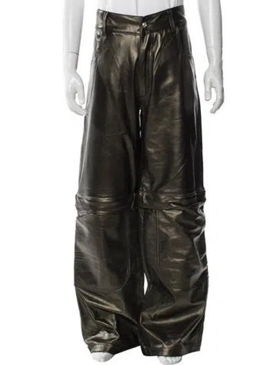 Pre-owned Earthling Vip Moto Pants In Green