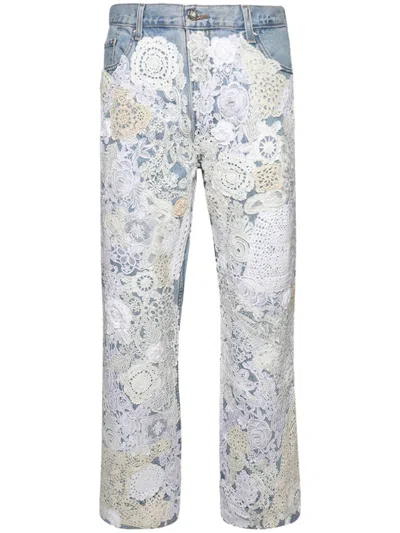 Earthling Vip Poetic Lust Wide-leg Jeans In Blue