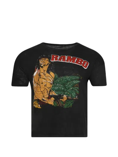 Earthling Vip Rambo Graphic-print T-shirt In Black