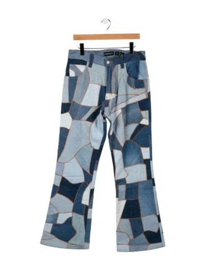 Pre-owned Earthling Vip Straight-leg Jeans In Blue