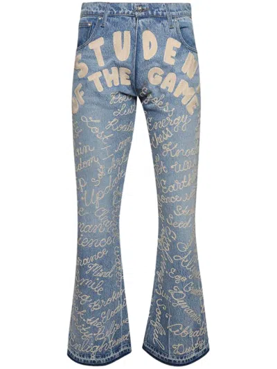 Earthling Vip Student Bootcut Jeans In Blue