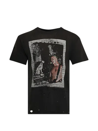 Earthling Vip Sublime Printed T-shirt In Black