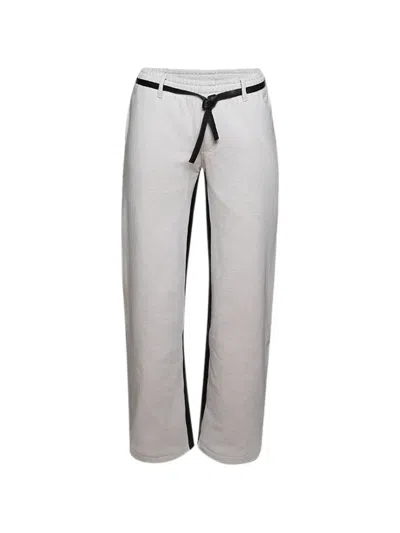 Earthling Vip Tie Waist Sweatpants In White