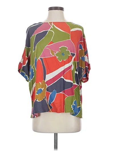 Pre-owned Easel 3/4 Sleeve Blouse In Green