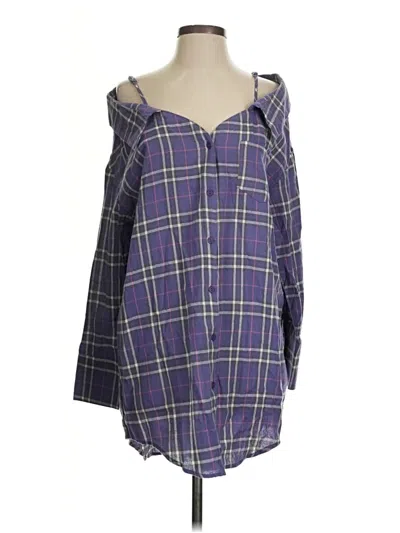 Pre-owned Easel 3/4 Sleeve Blouse In Purple