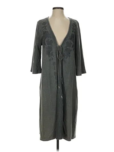 Pre-owned Easel 3/4 Sleeve T-shirt In Gray