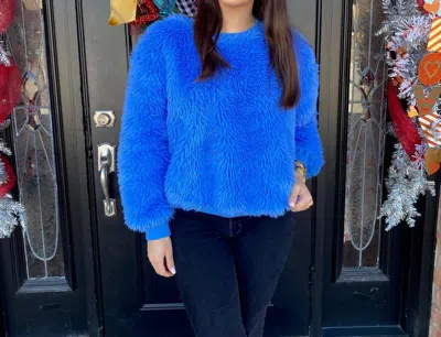 Easel Agnes Sweater In Blue