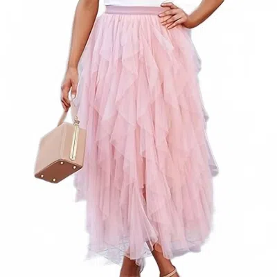 Easel Ballerina Tulle Ballerina Skirt In Pink