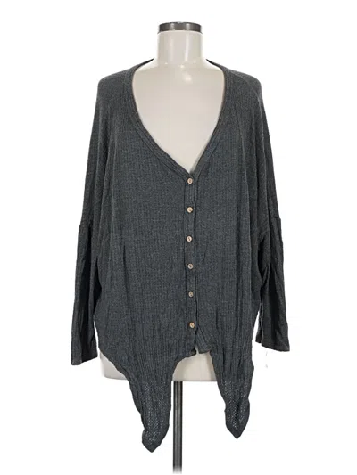 Pre-owned Easel Cardigan Sweater In Gray