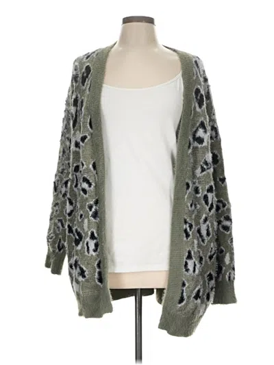 Pre-owned Easel Cardigan Sweater In Green