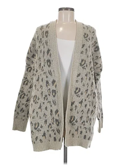 Pre-owned Easel Cardigan Sweater In Tan