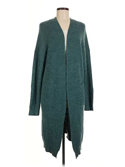 Pre-owned Easel Cardigan Sweater In Teal