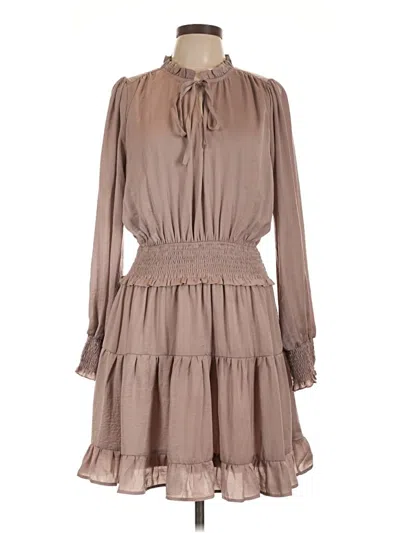 Pre-owned Easel Casual Dress In Brown