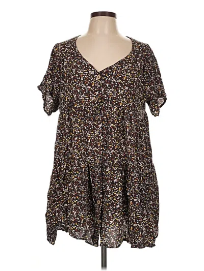 Pre-owned Easel Casual Dress In Brown