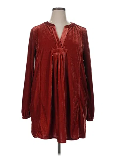 Pre-owned Easel Casual Dress In Burgundy