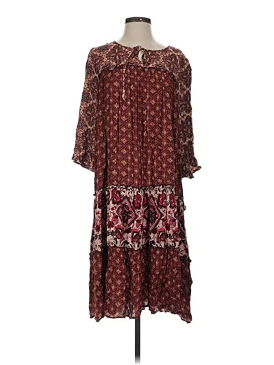 Pre-owned Easel Casual Dress In Burgundy
