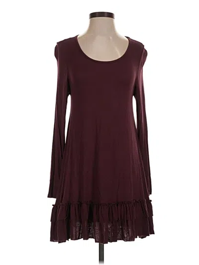 Pre-owned Easel Casual Dress In Burgundy
