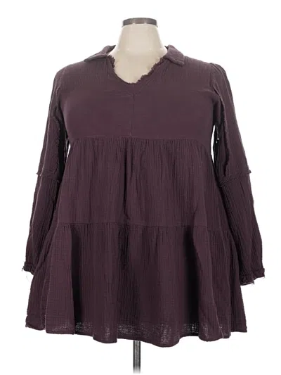 Pre-owned Easel Casual Dress In Burgundy