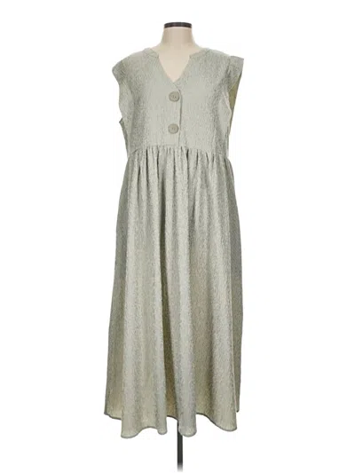 Pre-owned Easel Casual Dress In Gray
