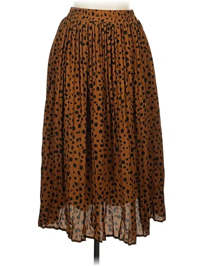 Pre-owned Easel Casual Skirt In Brown