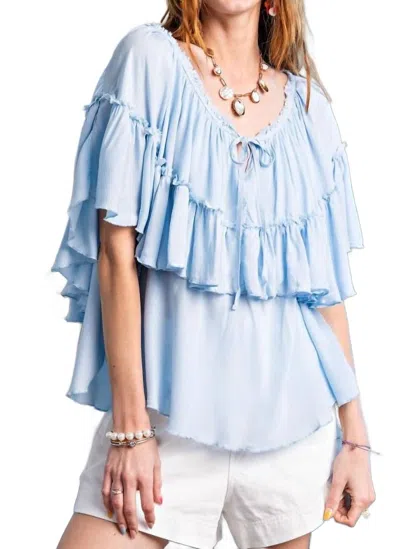 Easel Elise Top In Blue