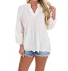 Easel Every Morning Eyelet Lace Top In White In White