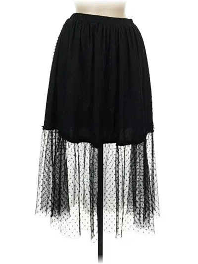 Pre-owned Easel Formal Skirt In Black