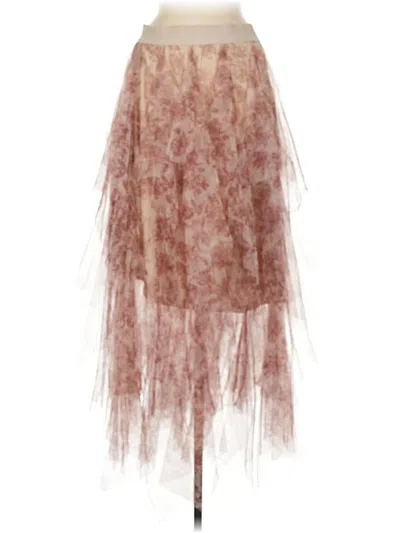 Pre-owned Easel Formal Skirt In Pink