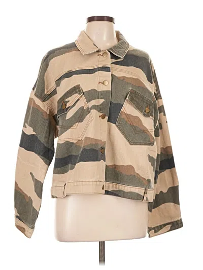 Pre-owned Easel Jacket In Tan