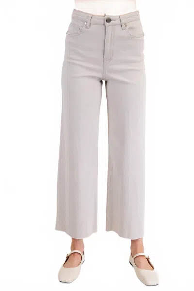 Easel Kiki Twill Pants In Ecru In White