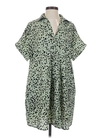 Pre-owned Easel Kimono In Green