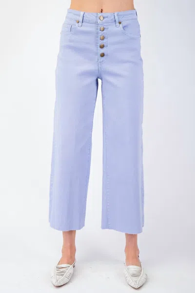 Easel Lainey Pants In Purple In Blue