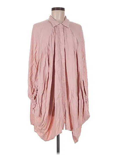 Pre-owned Easel Long Sleeve Blouse In Pink
