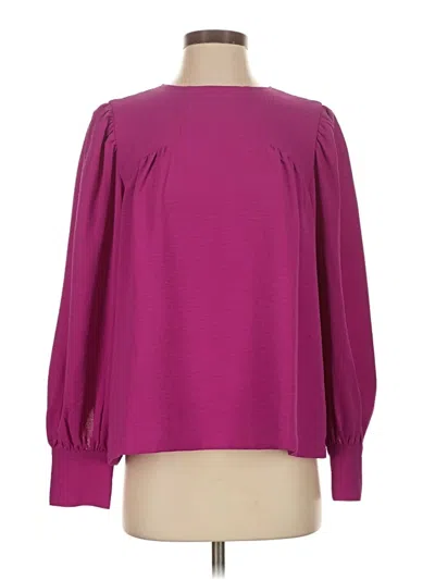 Pre-owned Easel Long Sleeve Blouse In Purple