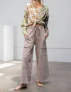 Easel More Than Enough Mineral Wash Pants In Mushroom